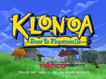 Klonoa - Door to Phantomile (US) screen shot title